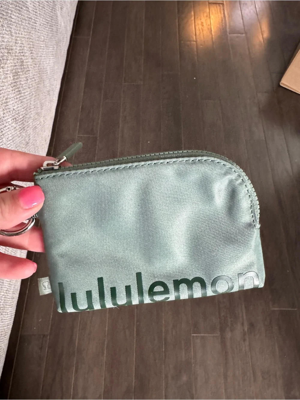 lululemon athletica Sage Green Small Zip Coin Pouch